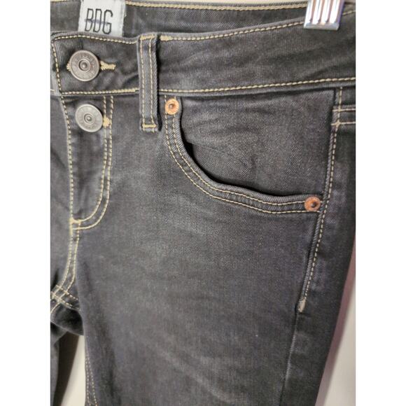 BDG Urban Outfitters trendy Y2k low rise black gray denim flare pants 26 - Picture 3 of 15